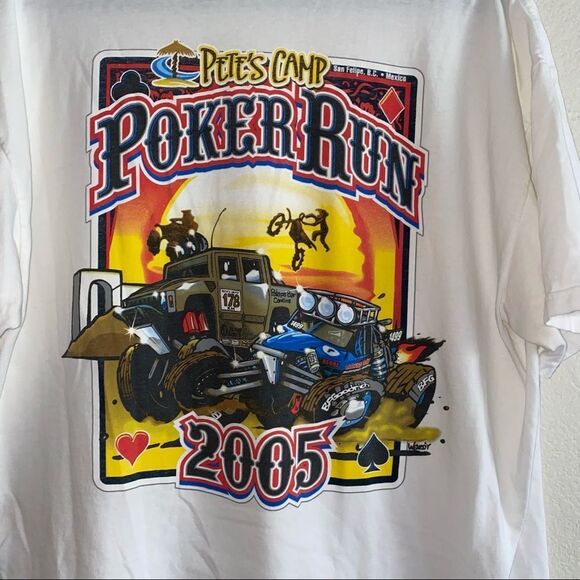 Pete’s Camp Poker Run Racing Car Graphic Tee - Picture 6 of 7